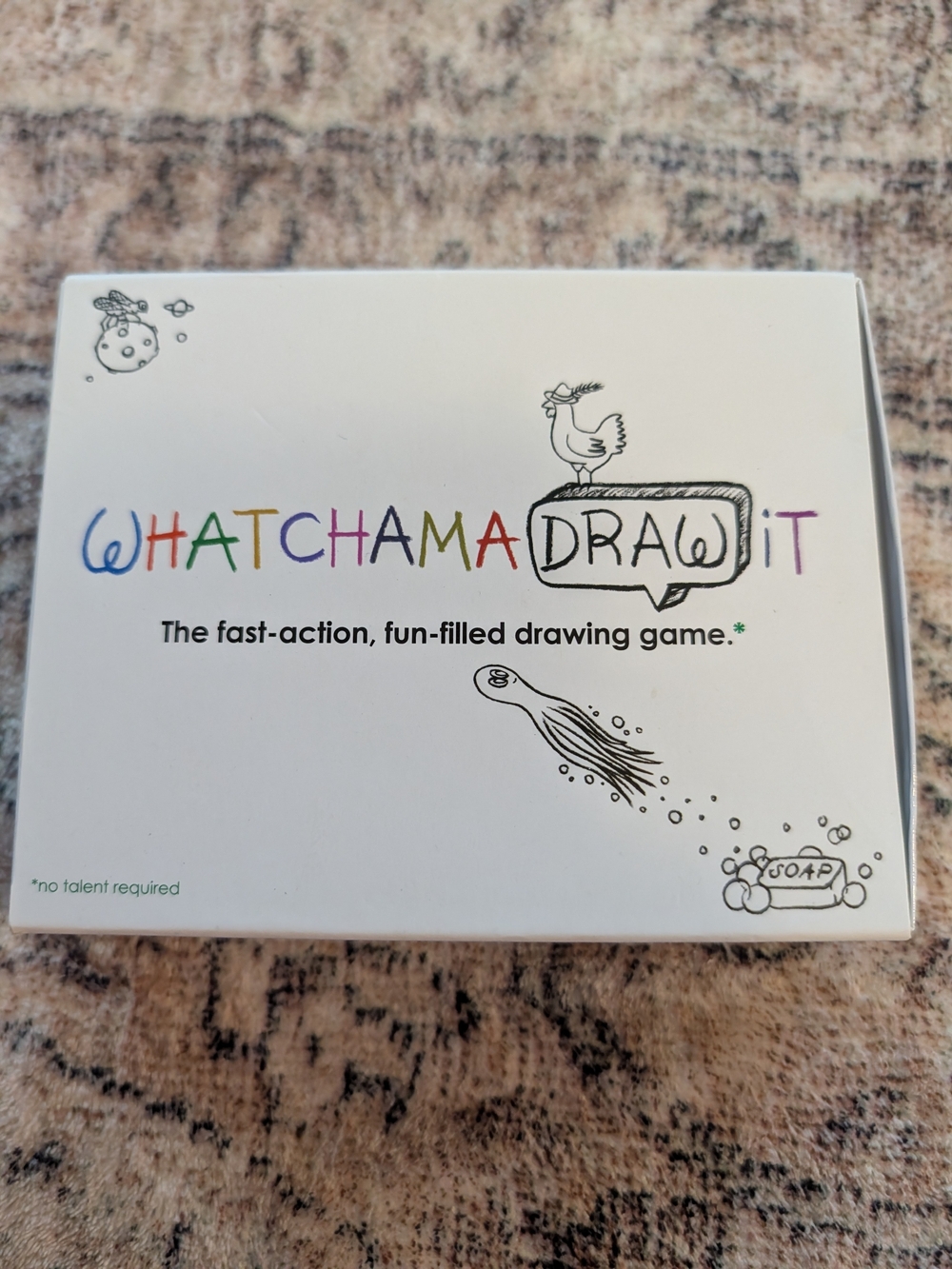 Whatchama Draw It Drawing Party Game — White
